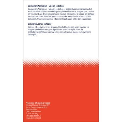 Davitamon Magnesium Met Calcium + Vitamine D Tabletten 42 Stuks