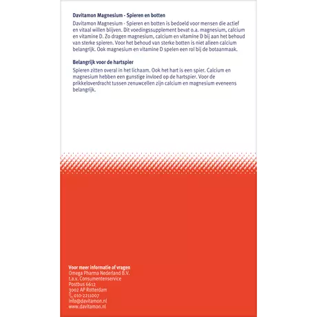 Davitamon Magnesium Calcium + Vitamine B3 D3 Tabletten 42 stuks