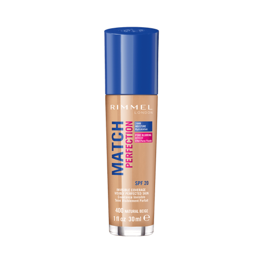 Rimmel London Match Perfection Foundation 400 Natural Beige