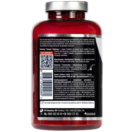 Lucovitaal Magnesium 400 MG Citraat Tabletten 150 stuks