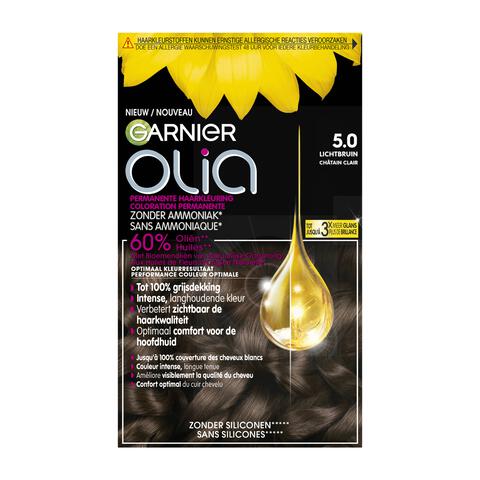 Garnier Olia Permanente Haarverf 5.0 Licht Bruin