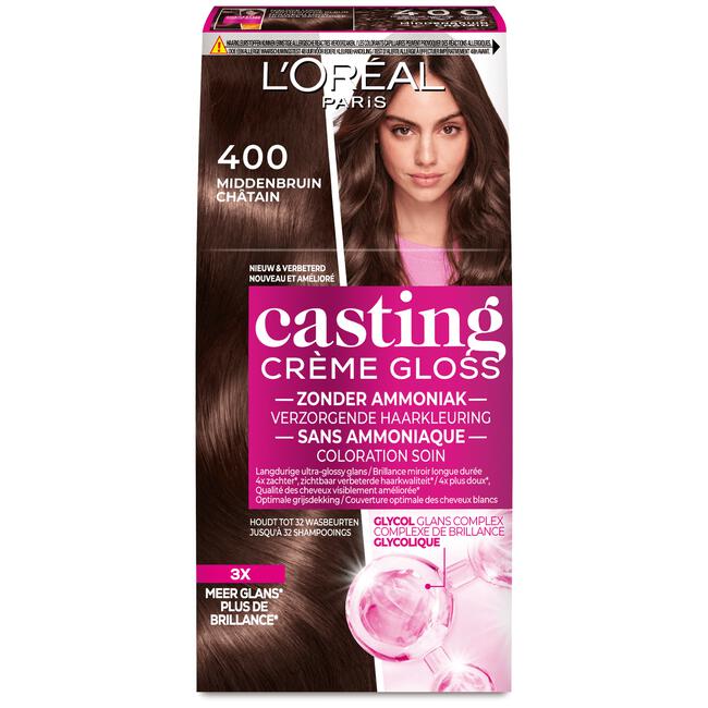 L'Oréal Paris Casting Crème Gloss Haarverf 400 Espresso Middenbruin