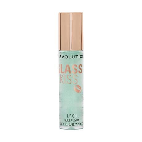 Revolution Glass Kiss Roller Ball Lip Oil Pixiedust Green Shimmer