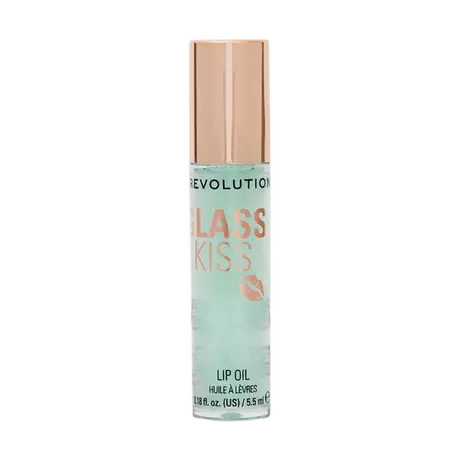 Revolution Glass Kiss Roller Ball Lip Oil Pixiedust Green Shimmer