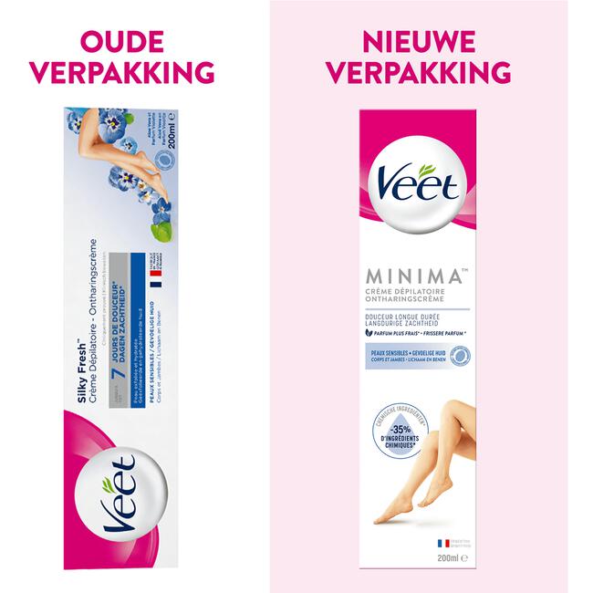 Goot Grootte stel je voor Veet Minima Ontharingscreme Gevoelige Huid 200 ML 200 ML | Etos