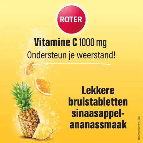 Roter Vitamine C 1000 MG Sinaasappel Ananas Bruistabletten 15 stuks