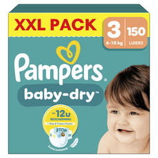Pampers Baby Dry XXL Pack Luiers Maat 3 6-10 KG 150 Stuks