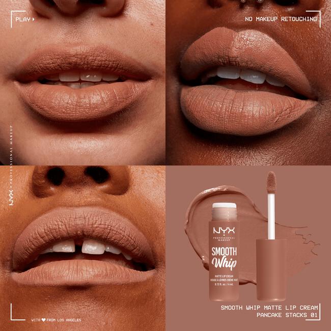 NYX Professional Makeup Smooth Whip Matte Lippenstift 01 Pancake