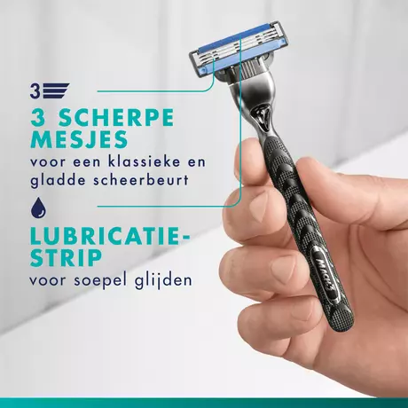 Gillette Mach3 Scheersysteem Met 3 Navulmesjes