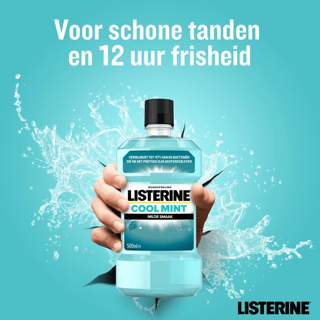 Listerine® Cool Mint Milde Smaak Mondspoeling 500 ML
