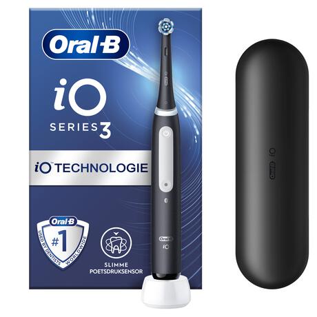 Oral-B iO 3s Zwart Elektrische Tandenborstel + Travelcase