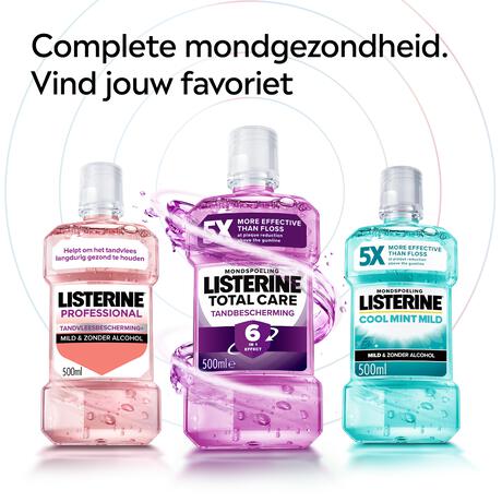 Listerine® Coolmint Milde Smaak Mondwater 500 ML