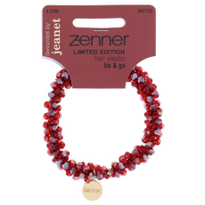Zenner x Jeanet Limited Edition Haarelastiek Kralen Rood