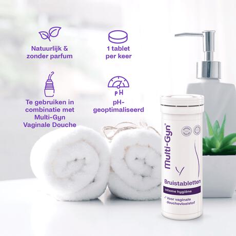 Multi-gyn Bruistabletten Voor Vaginale Douchevloeistof
