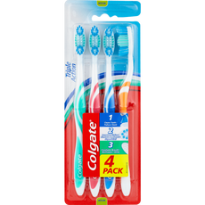 Colgate Triple Action Medium Tandenborstel 4 stuks