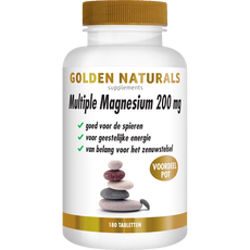 Golden Naturals Multiple Magnesium 200 mg Tabletten 180 stuks