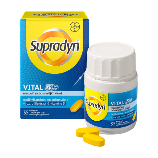 Supradyn Vital 50+ Multivitamines Vijftigplussers Tabletten 25 stuks