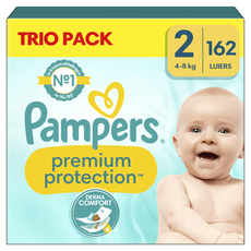 Pampers Premium Protection Luiers Maxi Geant Maat 2 4-8 KG 162 Stuks