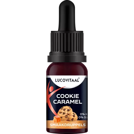 Lucovitaal Smaakdruppels Cookie Caramel Suikervrij 20 ml