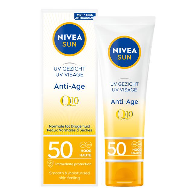 NIVEA SUN UV Gezicht Zonnebrandcrème Anti-Age & Anti-Pigmentvlekken SPF50 50 ML