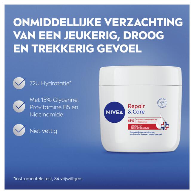 NIVEA Repair & Care Intensief Hydraterende Bodycrème 400 ML