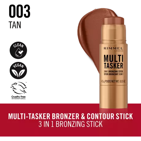 Rimmel London Multi-Tasker Bronzer & Contour Stick 003 Tan
