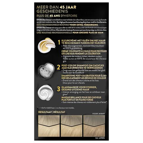 Syoss Oleo Intense Permanente Haarkleuring 9-10 Stralend Blond