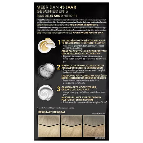 Syoss Oleo Intense Permanente Haarkleuring 9-10 Stralend Blond