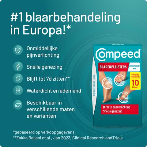 Compeed Blarenpleister Mix Pleisters 10 stuks