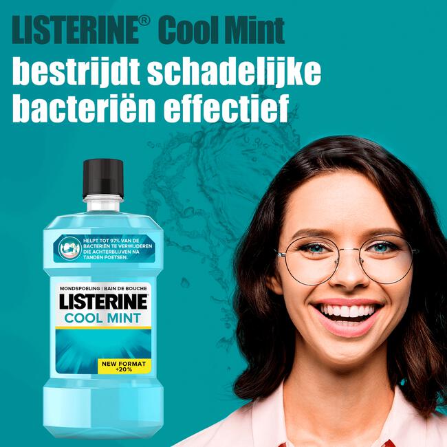 Listerine® Cool Mint Mondspoeling Mini 95 ML