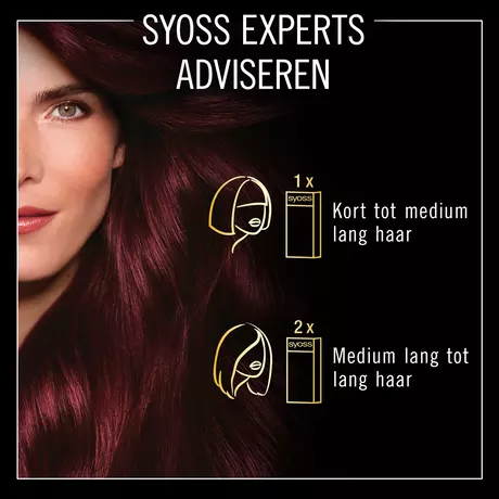 Syoss Oleo Intense Permanente Haarkleuring 4-23 Bordeaux Rood/Bordeaux Intense