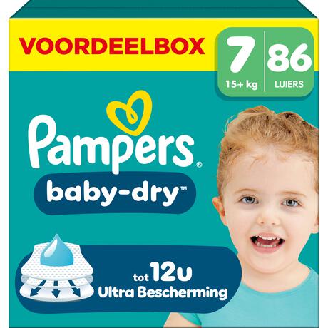 Pampers Baby Dry Voordeelbox Luiers Maat 7 15+ KG 86 stuks