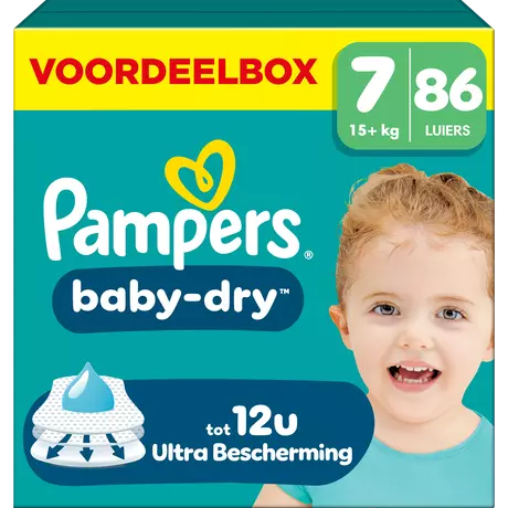 Pampers Baby Dry Voordeelbox Luiers Maat 7 15+ kg 86 stuks