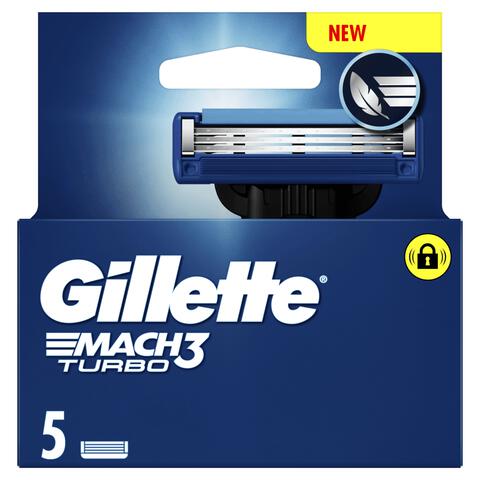 Gillette Mach3 Turbo Navulmesjes 5 Stuks
