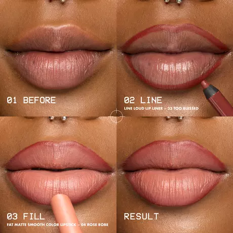 NYX Professional Make Up Fat Matte Lipstick 04 Rose Robe Nude