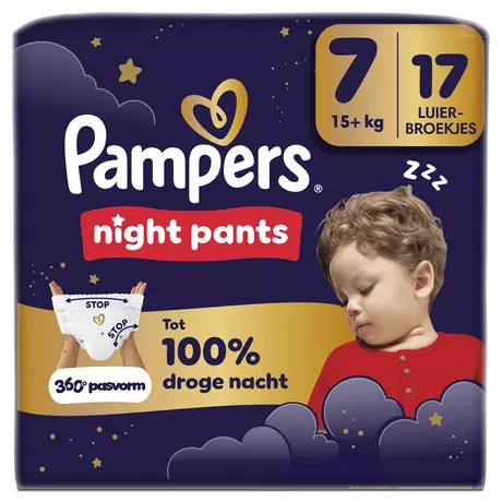 Pampers Baby Dry Night Pants Luierbroekjes Maat 7 15+ kg 17 stuks
