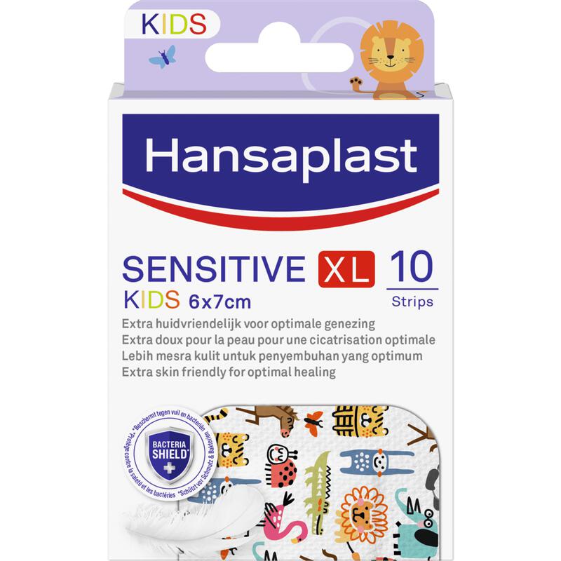 Hansaplast Sensitive Kids XL Wondpleister 10 stuks