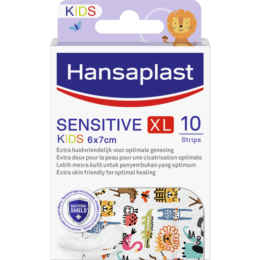 Hansaplast Sensitive Kids XL Wondpleister 10 stuks