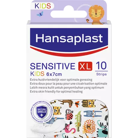 Hansaplast Sensitive Kids XL Wondpleister 10 stuks