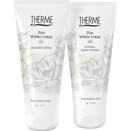 Therme Giftset Zen White Lotus Halve Harmonica Body Lotion /Shower Satin