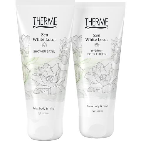 Therme Giftset Zen White Lotus Halve Harmonica Body Lotion /Shower Satin