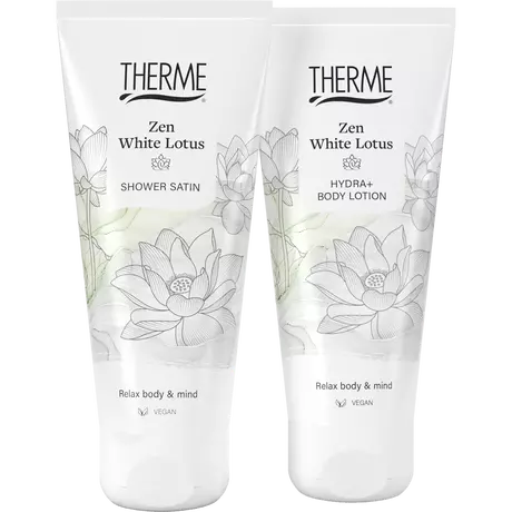 Therme Giftset Zen White Lotus Halve Harmonica Body Lotion /Shower Satin