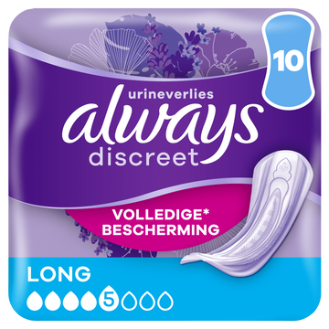 Always Incontinentieverband Discreet Long 10 - 10 stuks