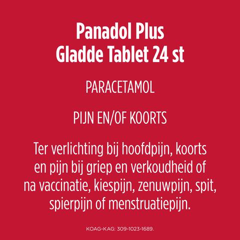 Panadol Plus Paracetemol Filmomhulde Gladde Tabletten 24 stuks