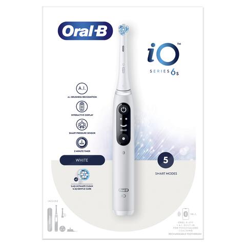 Oral-B iO 6S Wit Elektrische Tandenborstel 