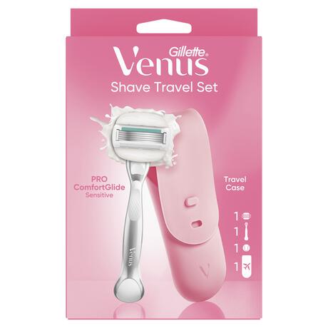 Gillette Venus Pro ComfortGlide Sensitive Scheersysteem met Travelcase