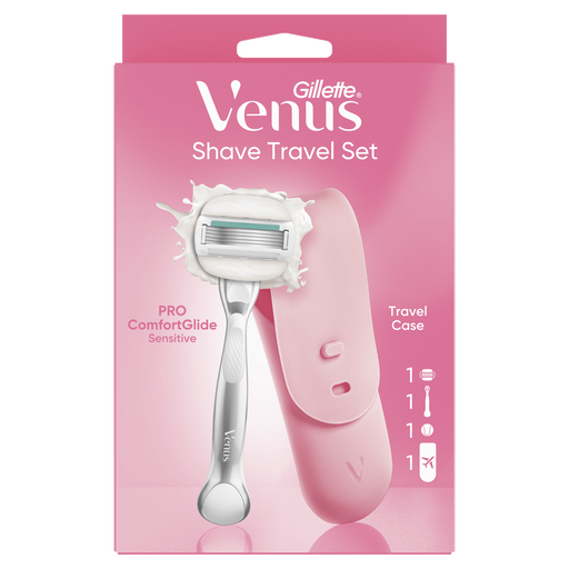 Gillette Venus Pro ComfortGlide Sensitive Scheersysteem met Travelcase