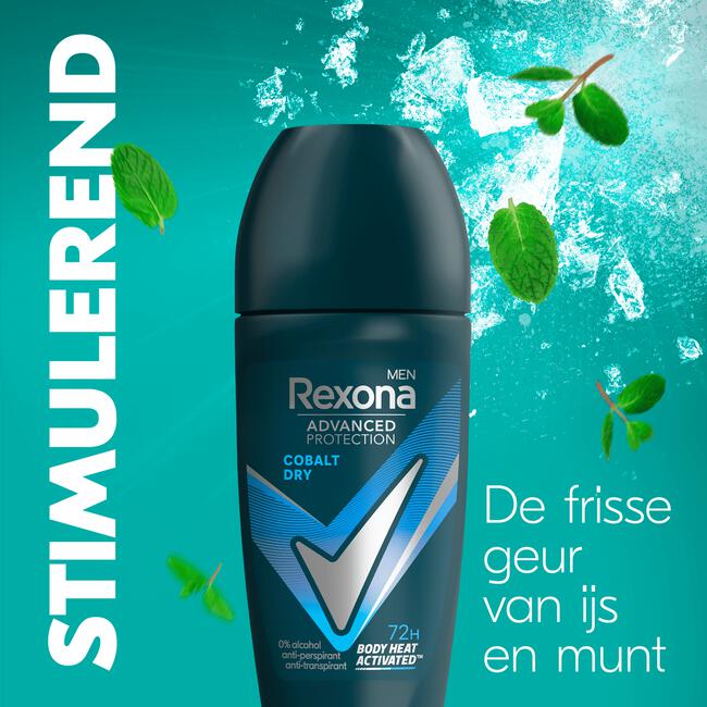 Rexona Men Advnaced Protection Cobalt Dry Deodorant Roller 50 ML