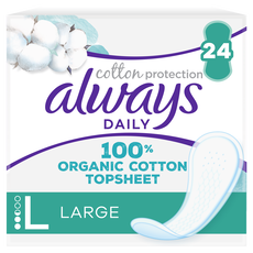 Always Inlegkruisjes Daily Cotton Protection Large 24 stuks