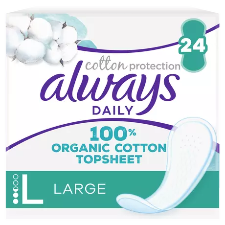 Always Inlegkruisjes Daily Cotton Protection Large 24 stuks